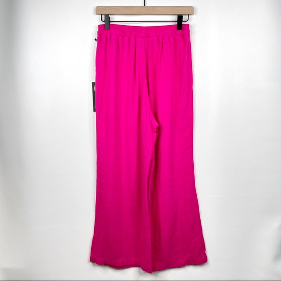 Privacy Please NWT Pant Rosa Wide-Leg Cropped Bright Pink Medium - Picture 6 of 13